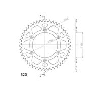SGR CORONA S+2 AL P520-D51 PER BETA RR ENDURO 2T 250 13-21