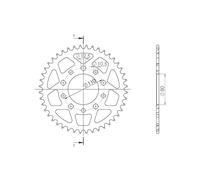 SGR CORONA S+2 AL P525-D44 PER HONDA CRF1000L AFRICA TWIN 16/19