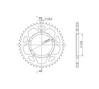 SGR CORONA S+2 AL P525-D47 PER BMW S R 1000 17-20