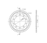 SGR CORONA S+2 AL P530-D45 PER TRIUMPH SPRINT RS IE 955 99/04