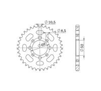SGR CORONA S AC P420-D33 PER KAWASAKI KLX 110 03/09