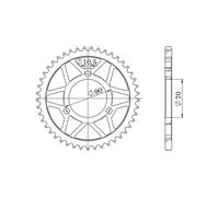 SGR CORONA S AC P420-D47 PER HONDA CRM R 50 93/94