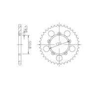 SGR CORONA S AC P420-D51 PER APRILIA MX 50 04/05
