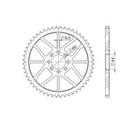 SGR CORONA S AC P420-D52 PER YAMAHA DT R 50 99/02