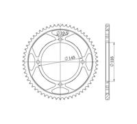 SGR CORONA S AC P428-D56 PER YAMAHA XVS DRAGSTAR 250 01/04