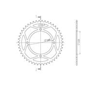 SGR CORONA S AC P520-D38 PER YAMAHA YFM R RAPTOR 250 08/09