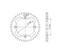SGR CORONA S AC P520-D39 PER HONDA TRX X SPORTRAX 400 09/14