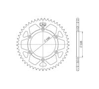 Supersprox Steel Ktm 520x40 Rfe990x40blk Rear Sprocket Argento 40t