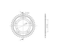 SGR CORONA S AC P520-D41 PER HONDA CB XA ABS 500 13-15