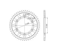 Spedizione Gratuita Corona Supersprox Acciaio Honda 520 X 46 Per Moto Ricambi