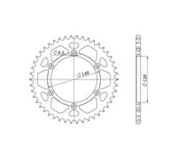 SGR CORONA S AC P520-D49 PER SUZUKI RMZ 4T 450 05/07