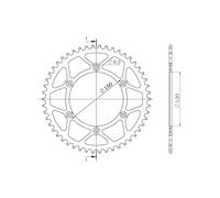 SGR CORONA S AC P520-D51 PER YAMAHA YZ F 250 09/13