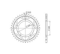 SGR CORONA S AC P525-D36 PER DUCATI 999 S 03-04