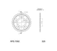 CORONA IN ACCIAIO P525 - Z41 BENELLI TORNADO TRE LE, RS 900 2002 2006
