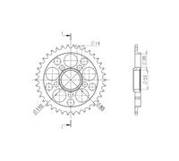 Kit Trasmissione Catena Corona Pignone Did per Ducati Hypermotard 1100 Sp