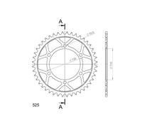 CORONA IN ACCIAIO P525 - Z44 SUZUKI GSX S TQMO KATANA JINDACHI 1000 2019 2020