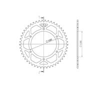 SGR CORONA S AC P525-D45 PER APRILIA ETV CAPONORD/ABS 1000 01-08