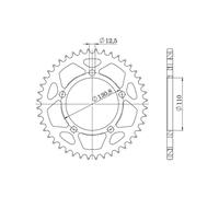 Supersprox Pignone Posteriore Steel Bmw 525x45 Rfe7x45blk