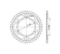 SGR CORONA S AC P530-D44 PER YAMAHA YX RADIAN 600 86/87