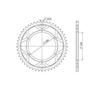 SGR CORONA S AC P530-D45 PER KAWASAKI ZZR1100 93/95