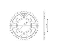 SGR CORONA S AC P530-D45 PER YAMAHA YZF-R1 04-06