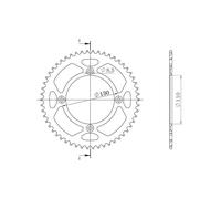SGR CORONA S AL P420-D49 PER HONDA CR R 80 96/02