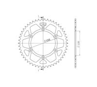 SGR CORONA S+2 AL P520-D48 PER APRILIA SXV 550 06-13