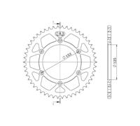 SGR CORONA S AL P520-D51 PER HONDA CRF R 250 04/09