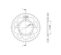 SGR CORONA S AL P525-D40 PER APRILIA RSV R 1000 04/08