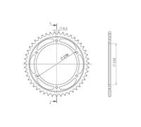 SGR Corona S AL P530-D43 per Triumph Speed Triple 1050/ABS 11-15