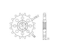 SGR PIGNONE M AC P530-D17 YAMAHA FZR GENESIS 1000 89/95