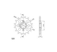 SGR PIGNONE S+2 AC P520-D15 HONDA NX DOMINATOR 650 88/88