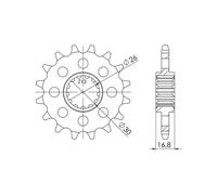 SGR PIGNONE S+2 AC P525-D15 HONDA CBR R ABS 650 19/20