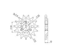 SGR PIGNONE S+2 AC P525-D15 SUZUKI XF FREEWIND 650 97/01