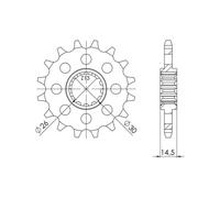 PIGNONE P525 - Z16 HONDA VFR F (RC93) 800 2017 2019
