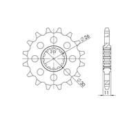 SGR PIGNONE S AC P525-D16 YAMAHA NIKEN ABS 850 18/22