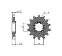 Supersprox Yamaha 532x17 Cst585x17 Front Sprocket Argento 17t