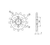 SGR PIGNONE S AC P520-D13 HONDA REBEL CA125 95/00