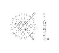 SGR PIGNONE S AC P520-D14 HUSQVARNA WR 2T 250 98-99