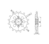 Pignone Supersprox Kawasaki 520 x 14 Moto Motore Ricambi Ciclomotore Accessori