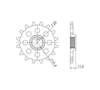SGR PIGNONE S AC P520-D14 YAMAHA TT R 250 99-07