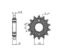 Supersprox Ducati 520x15 Cst4041x15 Front Sprocket Argento 15t