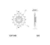Pignone Supersprox MV AGUSTA 525 X 15 Moto Motor Ricambi Ciclomotore Accessori