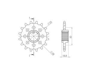 SGR PIGNONE S AC P525-D16 APRILIA RSV4 1000 RR 15-16