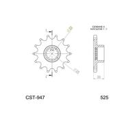SGR PIGNONE S AC P525-D16 MV AGUSTA BRUTALE DRAGSTER RR 800 15-16