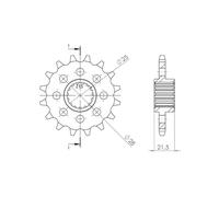 SGR PIGNONE S AC P525-D17 BMW S XR 1000 17-19