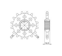 SGR PIGNONE S AC P525-D17 KTM SUPER DUKE 990 12-13