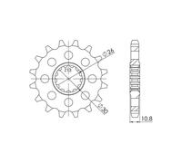 SGR PIGNONE S+2 AC P530-D16 YAMAHA YZF-R1 98-01