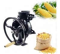 Sgranatrice manuale per mais Macchina a manovella Trebbiatrice per mais in ghisa resistente con manico in legno per aziende agricole famiglie(Seated version)