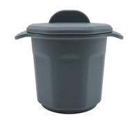 Sgrassatore con colino, filtro per risparmiare olio, contenitore per grasso da cucina - con coperchio, contenitore per grasso portatile con manico per lavastoviglie
